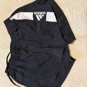 Adidas Black and White Sports Shorts